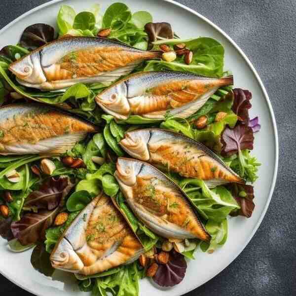 Салат с копченой скумбрией